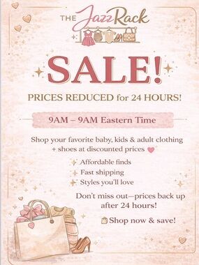 24 HOUR FLASH SALE – PRICES REDUCED!